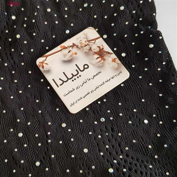 سرهمی فانتزی نگین دار زنانه مشکی کد 4860-7185 ماییلدا - تصویر 5