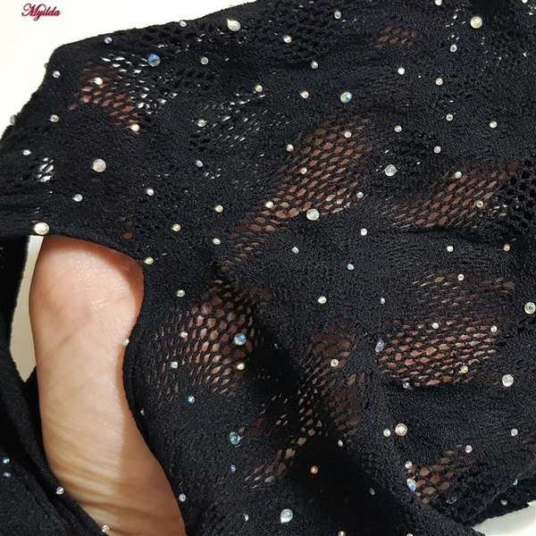 سرهمی فانتزی مشکی مدل نگین دار کد 4860-7182 ماییلدا - تصویر 5