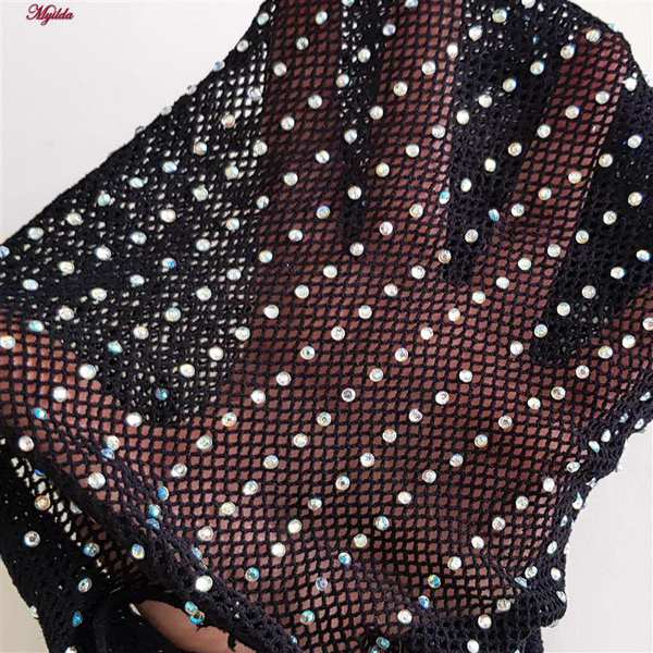 بادی فانتزی مشکی مدل نگین دار کد 4860-7171 ماییلدا - تصویر 5