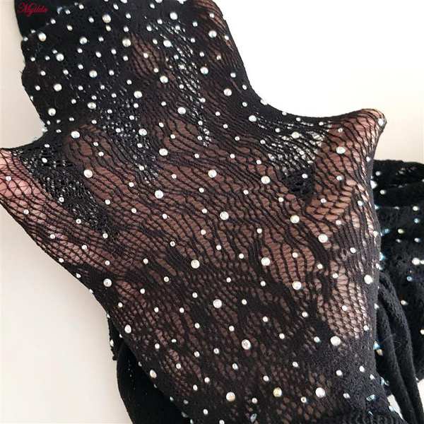 سرهمی فانتزی نگین دار زنانه مشکی کد 4860-7022 ماییلدا - تصویر 5