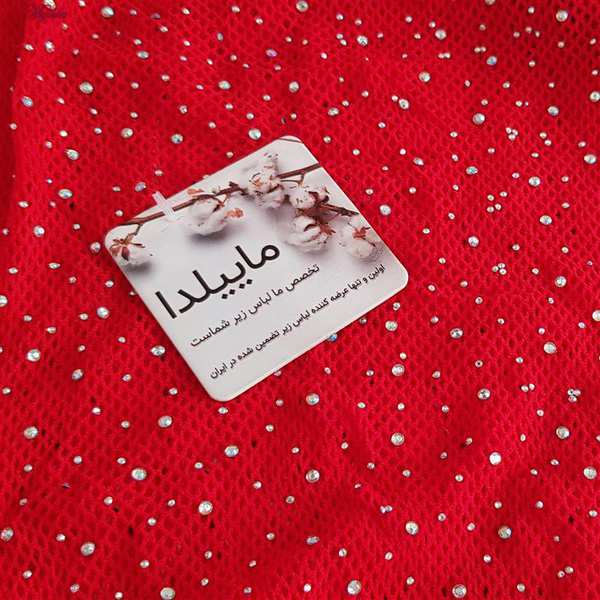 بادی فانتزی قرمز مدل نگین دار کد 4860-7228 ماییلدا - تصویر 4
