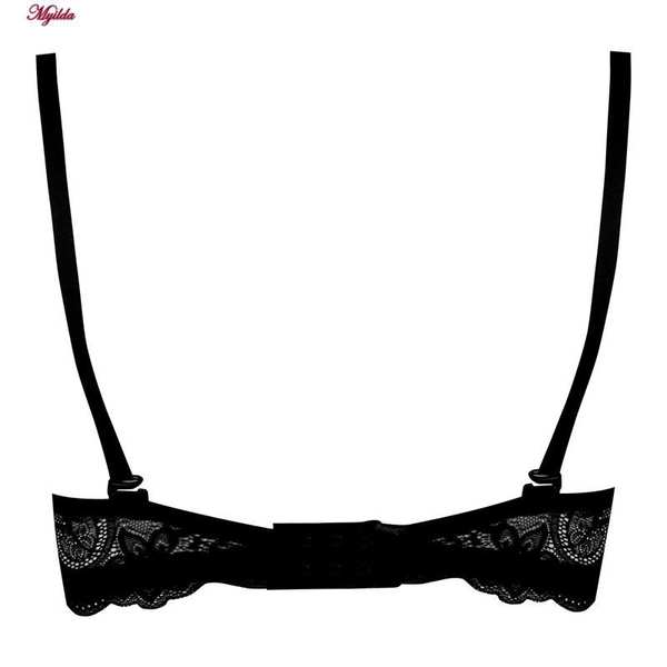 سوتین فنردار زنانه لنا مدل دکلته مشکی کد 4629 ماییلدا - تصویر 3