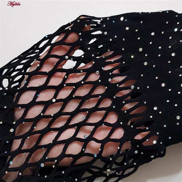 سرهمی فانتزی زنانه مدل نگین دار کد 4860-7174 رنگ مشکی به همراه دستکش ماییلدا - تصویر 6