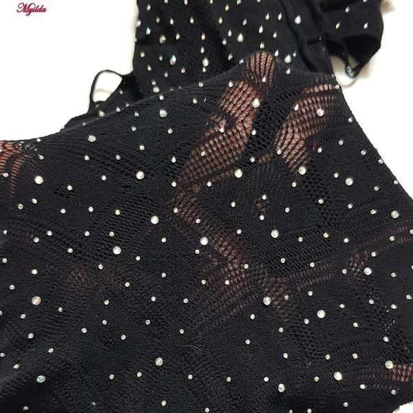سرهمی فانتزی زنانه مدل نگین دار کد 4860-7032 رنگ مشکی ماییلدا - تصویر 4