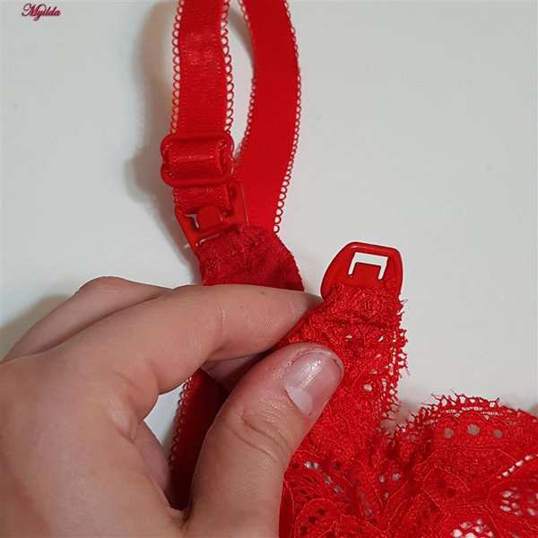 سوتین شیردهی فنردار کارنا رز رنگ قرمز کد 4866-900 ماییلدا - تصویر 8