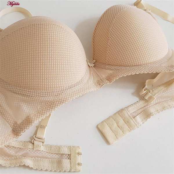سوتین زنانه لنا ژنکن مدل فنردار کاپ اسفنجی کرم کد 4852 ماییلدا - تصویر 4