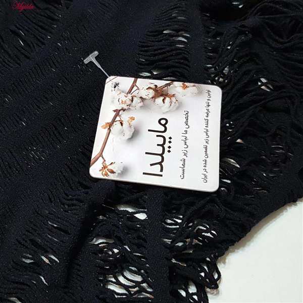 سرهمی فانتزی زنانه مدل پیراهنی کد 4855-86801 مشکی ماییلدا - تصویر 5