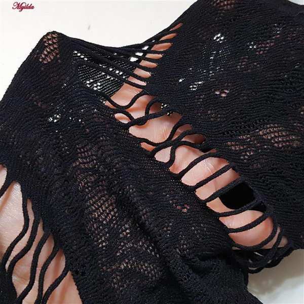 سرهمی فانتزی زنانه مدل فاق باز کد 4855-8503 رنگ مشکی ماییلدا - تصویر 4