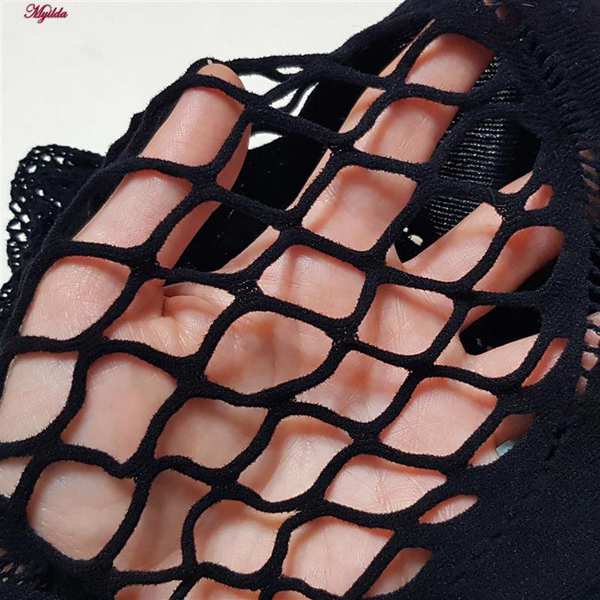 سرهمی فانتزی زنانه مدل پیراهن کد 4855-8106 رنگ مشکی ماییلدا - تصویر 3