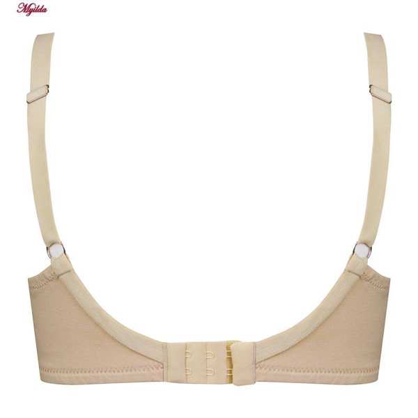 سوتین زنانه اما مدل نخی بالا شیشه ای کرم کد 4928-4100 ماییلدا - تصویر 10