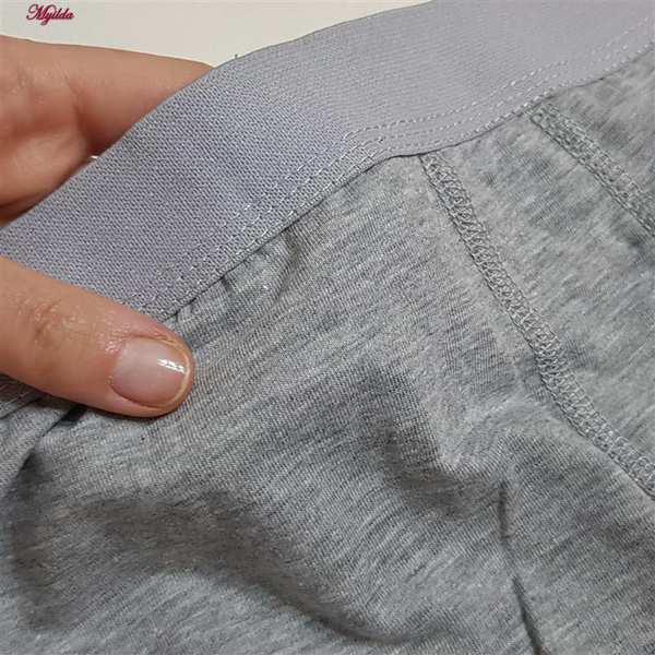 شورت مردانه یوکی مدل پادار نخی ملانژ کد 4882 رنگ خاکستری روشن ماییلدا - تصویر 8