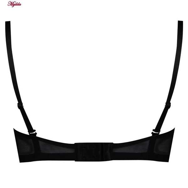 سوتین زنانه لین مدل کاپدار فنردار مشکی کد 4680-702 ماییلدا - تصویر 8