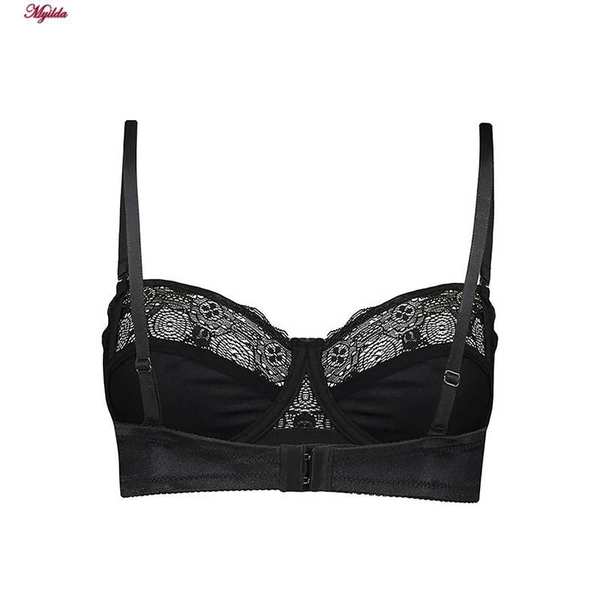 سوتین زنانه لین مدل دکلته نیم تور مشکی کد 4680-418 ماییلدا - تصویر 9