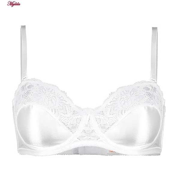 سوتین زنانه لین مدل دکلته نیم تور سفید کد 4680-418 ماییلدا - تصویر 4