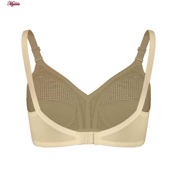 سوتین زنانه لین مدل سه تکه زنبوری کرم کد 4680-405 ماییلدا - تصویر 9