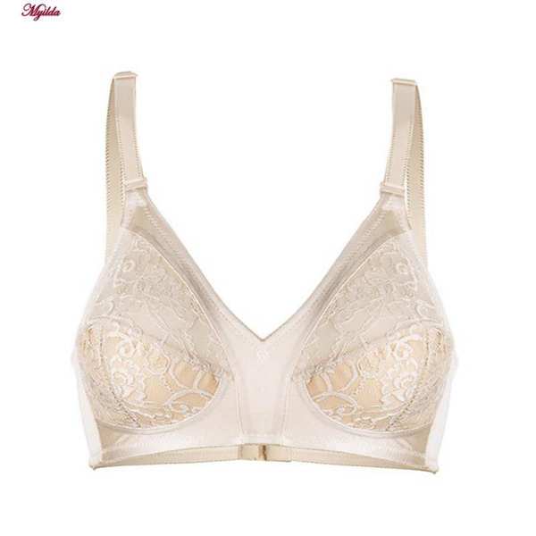 سوتین زنانه لین مدل بدون فنر کلاسیک کرم کد 4680-425 ماییلدا - تصویر 4