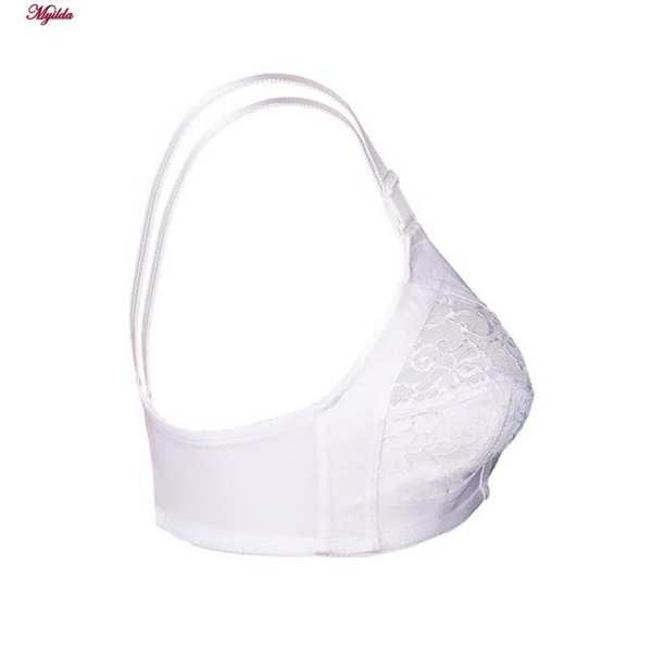 سوتین زنانه لین مدل بدون فنر کلاسیک سفید کد 4680-425 ماییلدا - تصویر 12