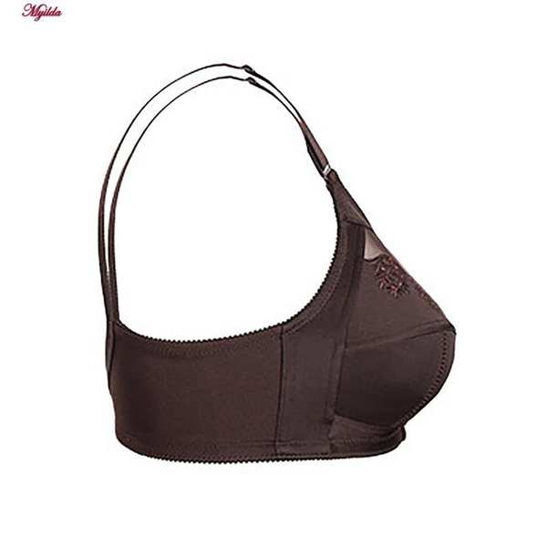 سوتین زنانه لین مدل سه تکه گلدوزی قهوه ای کد 4680-400 ماییلدا - تصویر 7