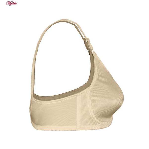 سوتین زنانه لین مدل پرسی فنردار پرلون کرم کد 4680-741 ماییلدا - تصویر 10