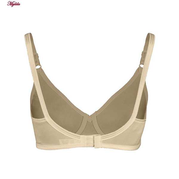 سوتین زنانه لین مدل پرسی فنردار پرلون کرم کد 4680-741 ماییلدا - تصویر 11