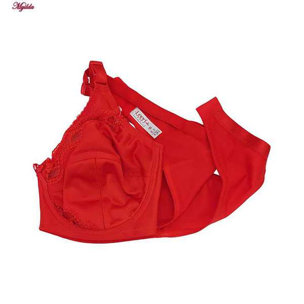 سوتین زنانه لین مدل فنردار پروانه ای قرمز کد 4680-602 ماییلدا - تصویر 12