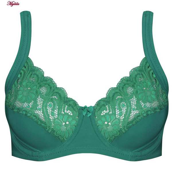 سوتین زنانه اما مدل فرم دهنده سبزآبی تیره کد 4921-3100 ماییلدا - تصویر 7