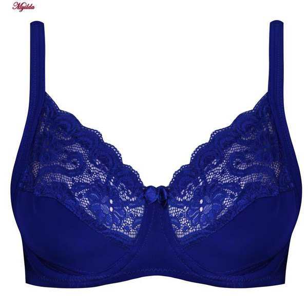 سوتین زنانه اما مدل فرم دهنده آبی کاربنی کد 4921-3100 ماییلدا - تصویر 7