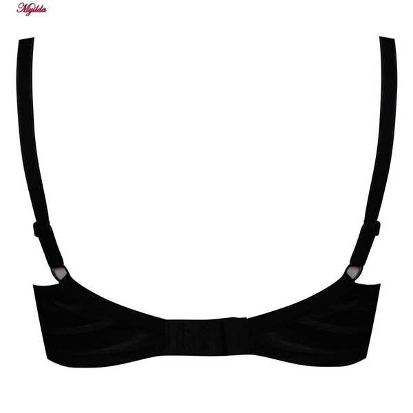سوتین زنانه اما مدل پرلون اتوبانی مشکی کد 4930-4500 ماییلدا - تصویر 8