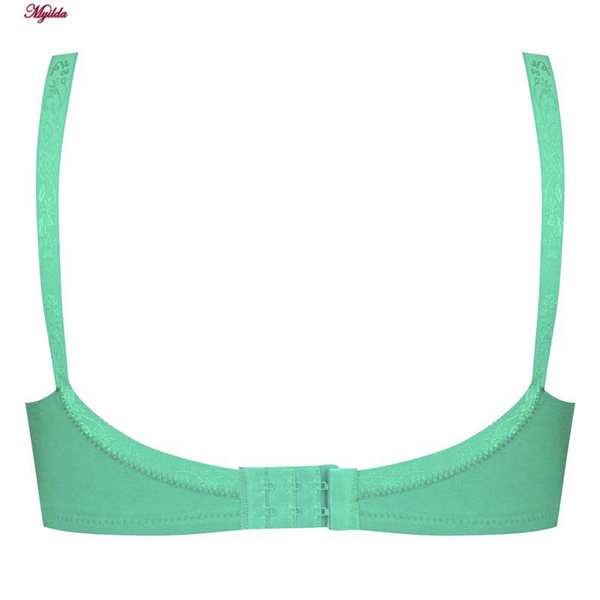 سوتین زنانه پانیذ مدل بدون فنر سبزآبی روشن کد 66321 ماییلدا - تصویر 6