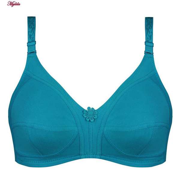 سوتین زنانه پانیذ مدل بدون فنر آبی آسمانی کد 66321 ماییلدا - تصویر 6