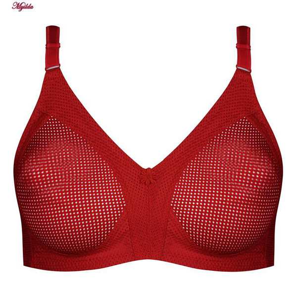 سوتین زنانه پانیذ مدل بدون فنر تابستانی رنگ قرمز کد 66307 ماییلدا - تصویر 6