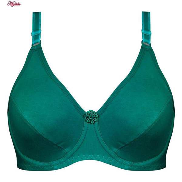 سوتین زنانه پانیذ مدل فنردار سبزآبی تیره کد 22205 ماییلدا - تصویر 8