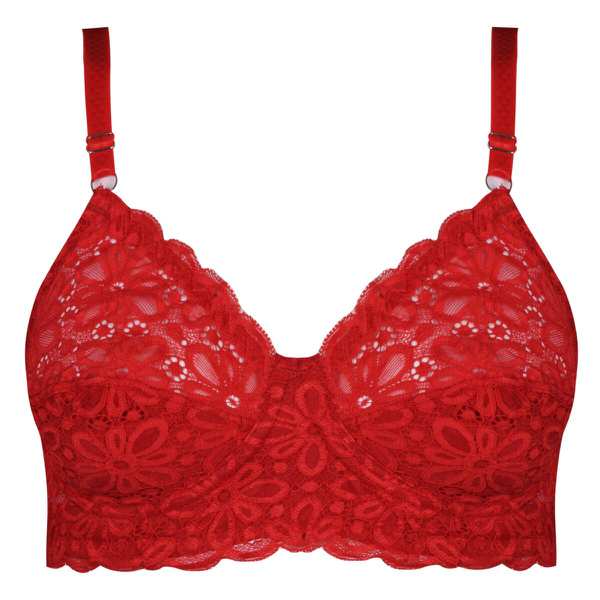 سوتین زنانه کارنا رز مدل فنردار کش پهن قرمز کد 4934-332 ماییلدا - تصویر 2