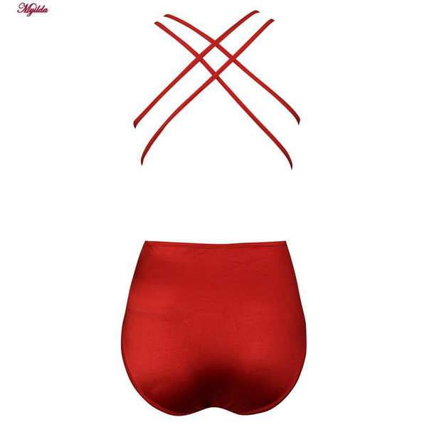 مایو زنانه رونیا مدل پددار حلقه ای قرمز کد 4940-700 ماییلدا - تصویر 5