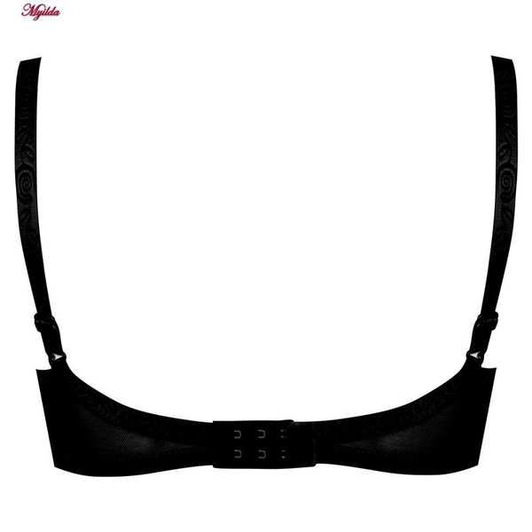 سوتین زنانه پانیذ مدل فنردار گیپور گلدار مشکی کد 66308 ماییلدا - تصویر 7