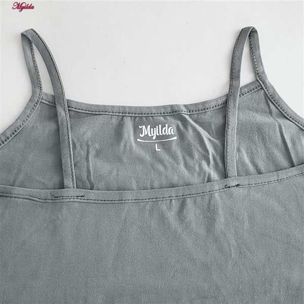 تاپ زنانه ماییلدا مدل پنبه ای طوسی کد 4963 - تصویر 4