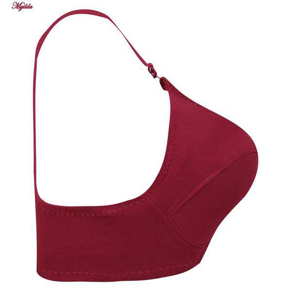 سوتین زنانه نخی زرشکی کد 3472-Z ماییلدا - تصویر 3