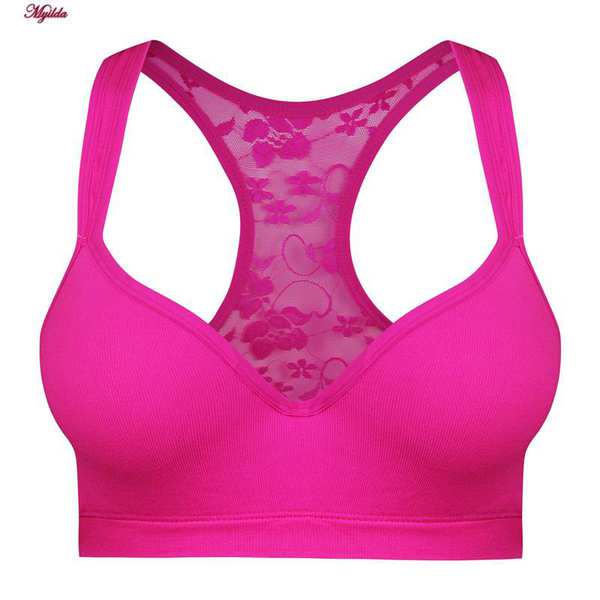 نیم تنه ورزشی زنانه مدل فنردار کاپ اسفنجی صورتی کد 4982 ماییلدا - تصویر 2