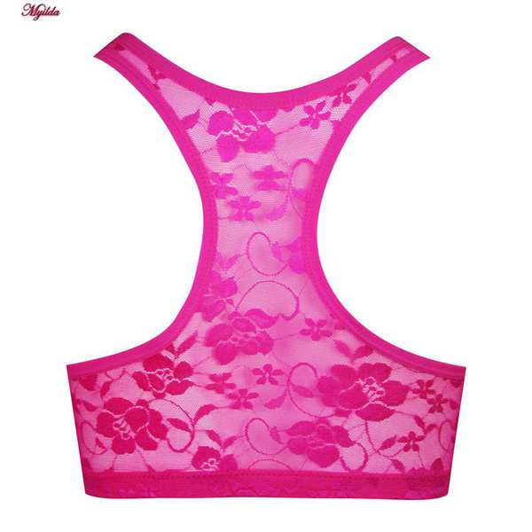 نیم تنه ورزشی زنانه مدل فنردار کاپ اسفنجی صورتی کد 4982 ماییلدا - تصویر 3