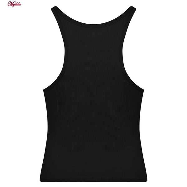 تاپ کراپ زنانه مدل بند سیلیکونی پددار مشکی کد 4980 ماییلدا - تصویر 3