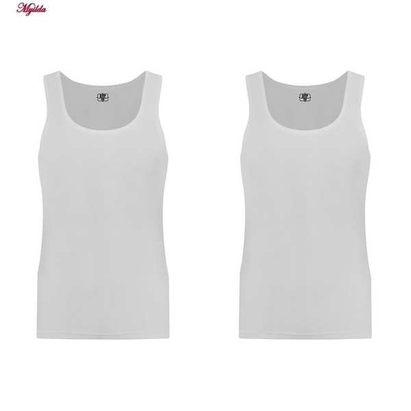 زیرپوش رکابی مردانه برهان تن پوش سفید کد 1003 بسته 2 عددی ماییلدا - تصویر 4