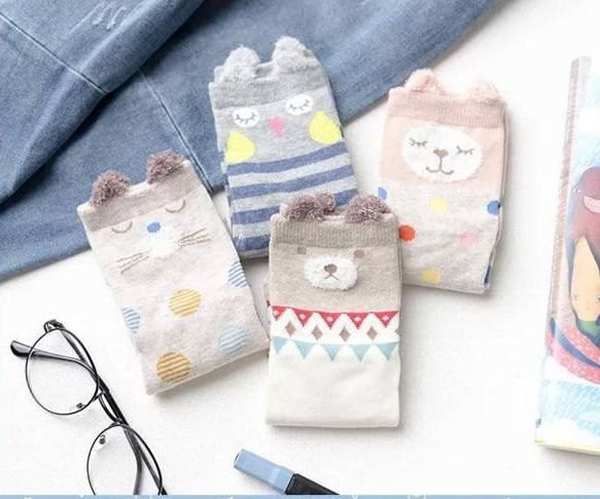 جوراب کارتونی گوش دار کد n-1336 ماییلدا