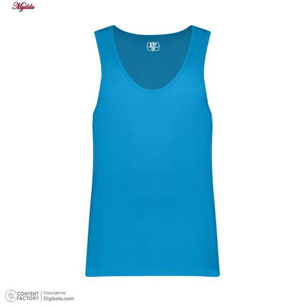 زیرپوش رکابی مردانه برهان تن پوش آبی فیروزه ای کد 1003 بسته 3 عددی ماییلدا - تصویر 4