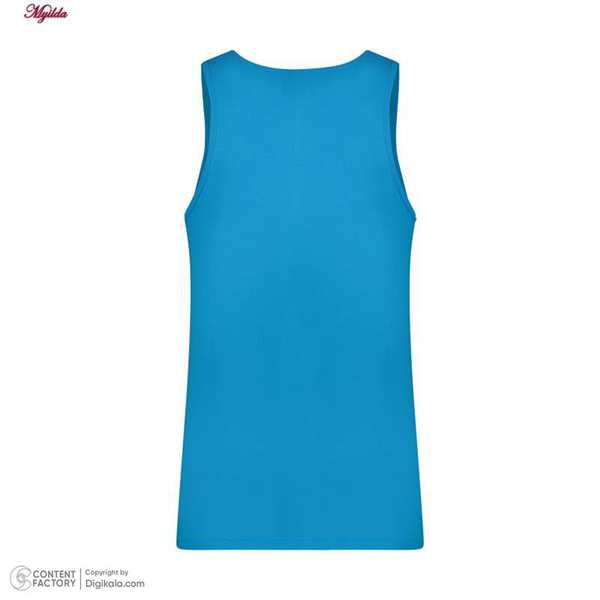 زیرپوش رکابی مردانه برهان تن پوش آبی فیروزه ای کد 1003 بسته 3 عددی ماییلدا - تصویر 5
