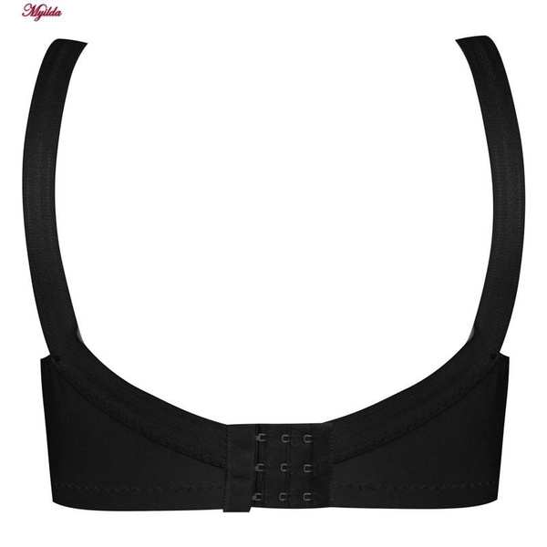 سوتین زنانه مدل شکوفه باریک مشکی کد 5054 ماییلدا - تصویر 3