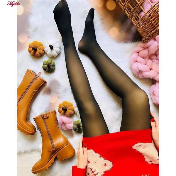 جوراب شلواری زنانه نانو مدل سه بعدی توکرکی زمستانی ماییلدا - تصویر 5