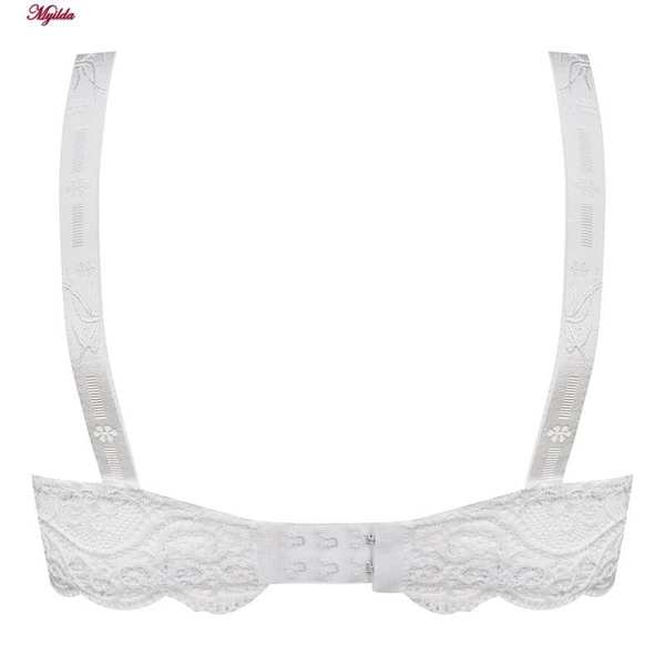 سوتین زنانه مدل گوشواره ای فنردار سفید کد 5076 ماییلدا - تصویر 3