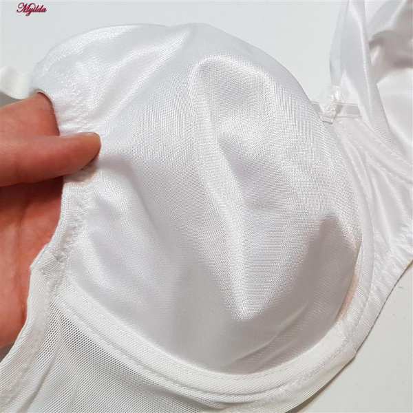 سوتین زنانه ساتن فنردار سفید برتا کد 5117-555-W ماییلدا - تصویر 4