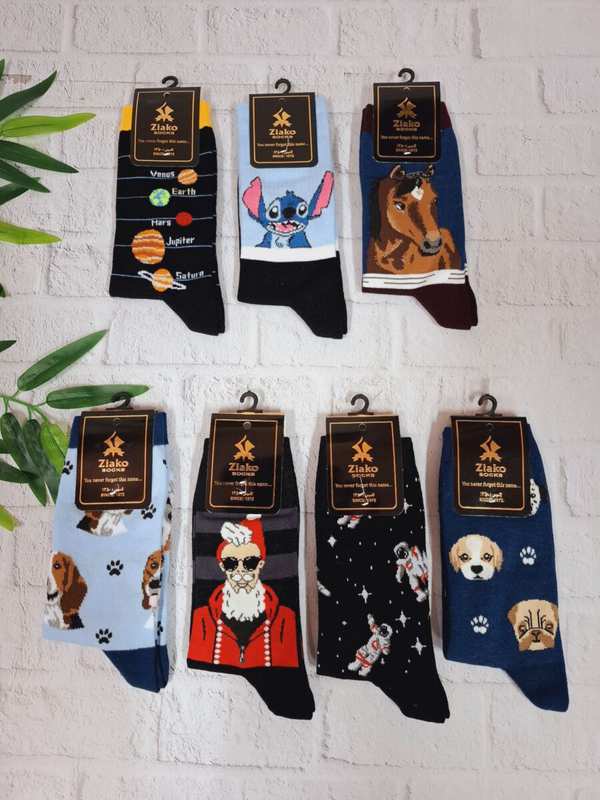 جوراب ساقدار طرح دار کد n-1495 ماییلدا