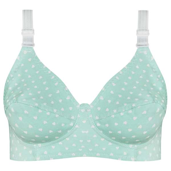 سوتین زنانه ماییلدا مدل بدون فنر قلبی کد 5039 رنگ سبز